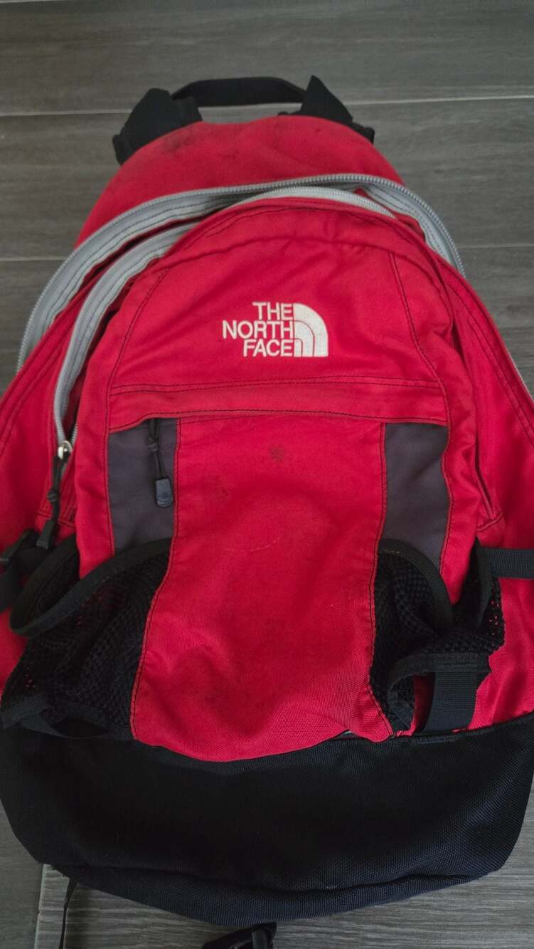 The North Face Red and Black Outdoor Hiking Backpack